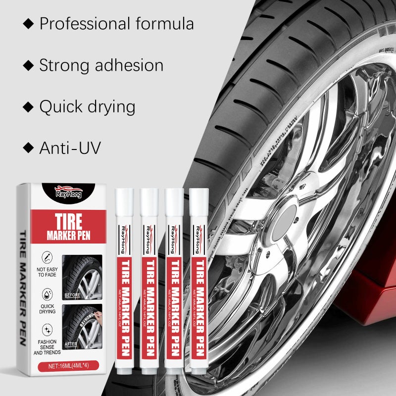 Rayhong Car Tire Marking Pen Oily Non-Fading Color Painting Creative Diy Car Tire Paint Pen - Image 5