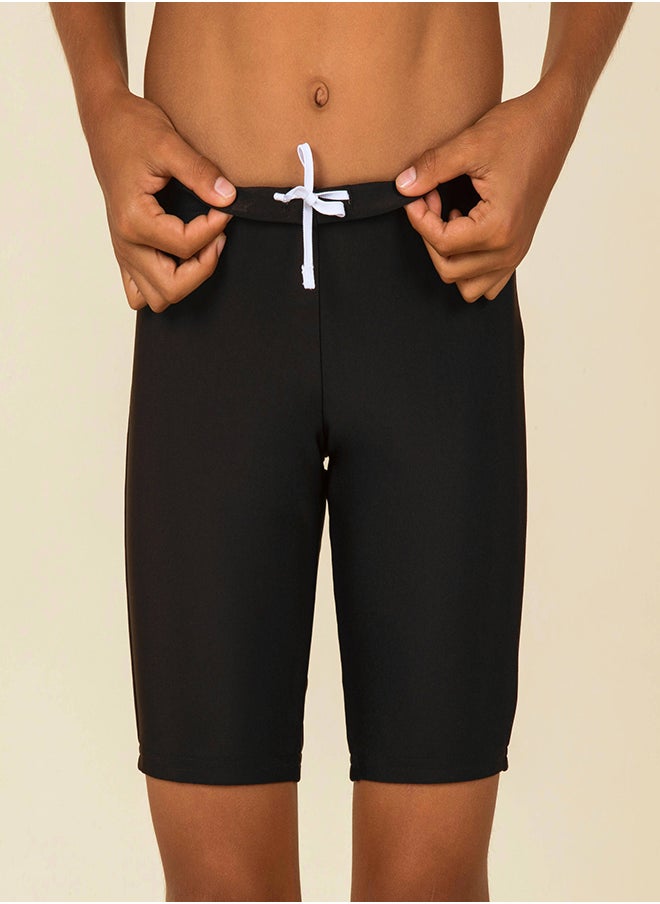 NABAIJI NABAIJI by DECATHLON, Boy's Swimming Swimsuit Jammer 100 Basic Comfortable & Durable Black  - Image 3