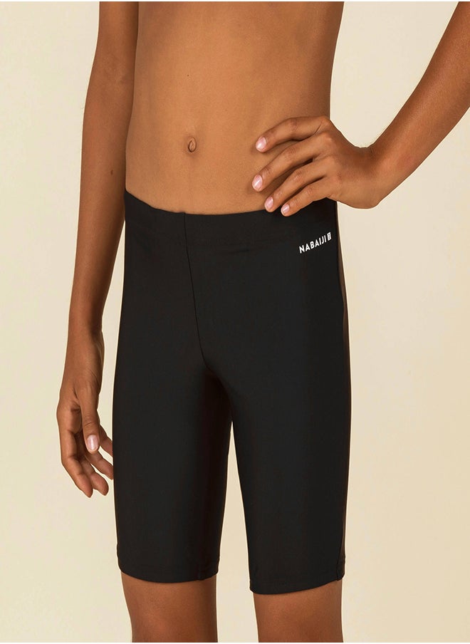 NABAIJI NABAIJI by DECATHLON, Boy's Swimming Swimsuit Jammer 100 Basic Comfortable & Durable Black  - Image 1