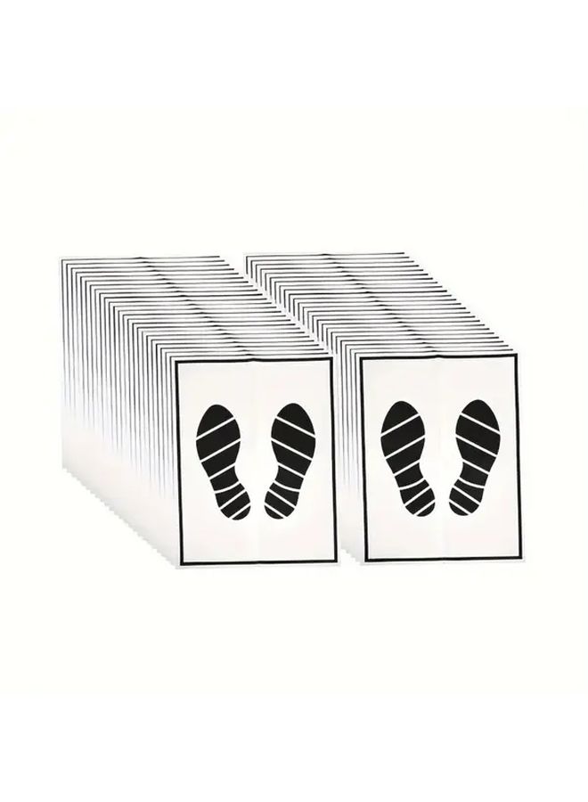 White Disposable Car Floor Mats 50 Pack Universal Fit Wear Resistant Protection - Image 1