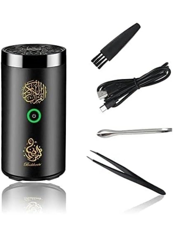 APP Controler Quran Bluetooth Speaker Car Incense Burner, Bukhoor With Quran Speaker, Black  - Image 4