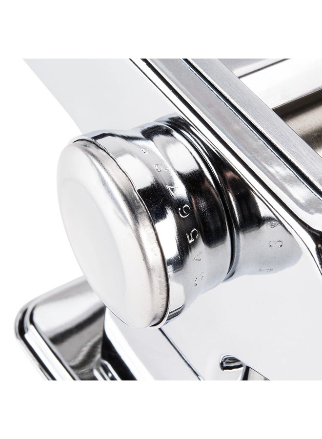 ماكينة صنع المكرونة وأداة فرد النودلز يدوياً فضي 35سم - Image 4