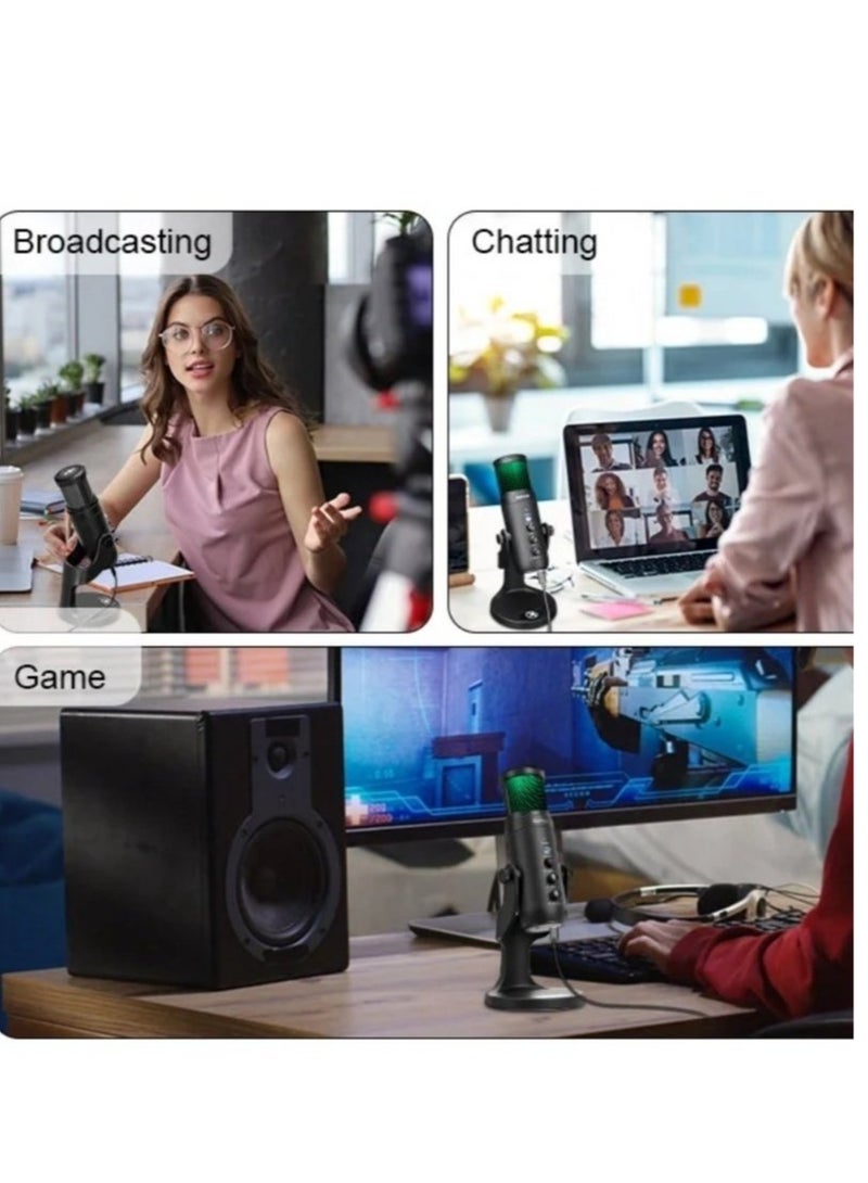 Jmary JMARY MC-PW9 USB Cable Microphone Voice Recording Tool RGB Light  - Image 4