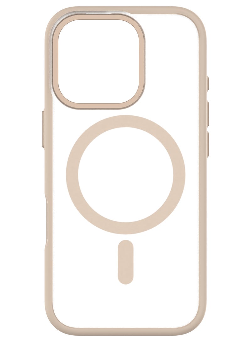 كيودوس غطاء Hybrid Soft Snap لهاتف iPhone 16 Pro Max – التيتانيوم الصحراوي، متوافق مع MagSafe، تصميم نحيف جدًا بمواد مزدوجة مع حماية ضد الصدمات بدرجة عسكرية حتى 3 أمتار - Image 3