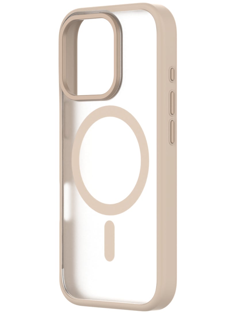 كيودوس غطاء Hybrid Soft Snap لهاتف iPhone 16 Pro Max – التيتانيوم الصحراوي، متوافق مع MagSafe، تصميم نحيف جدًا بمواد مزدوجة مع حماية ضد الصدمات بدرجة عسكرية حتى 3 أمتار - Image 4