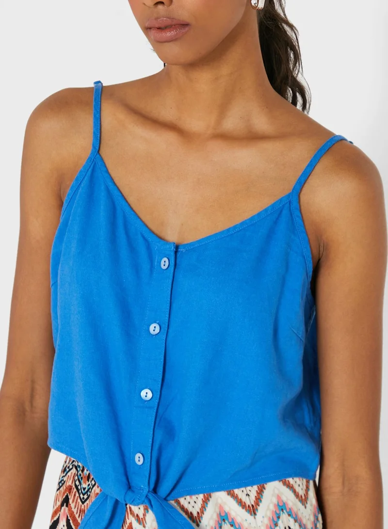 ONLY Strappy Knot Detail Top