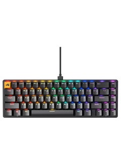 Glorious GMMK 2 TKL Wired Mechanical Keyboard, 65% Layout, Fox Linear Switches, Hot Swappable, CNC Aluminum Top Frame, RGB LED Backlighting, ARB Layout, USB-C, Black | GLO-GMMK2-65-FOX-B-A