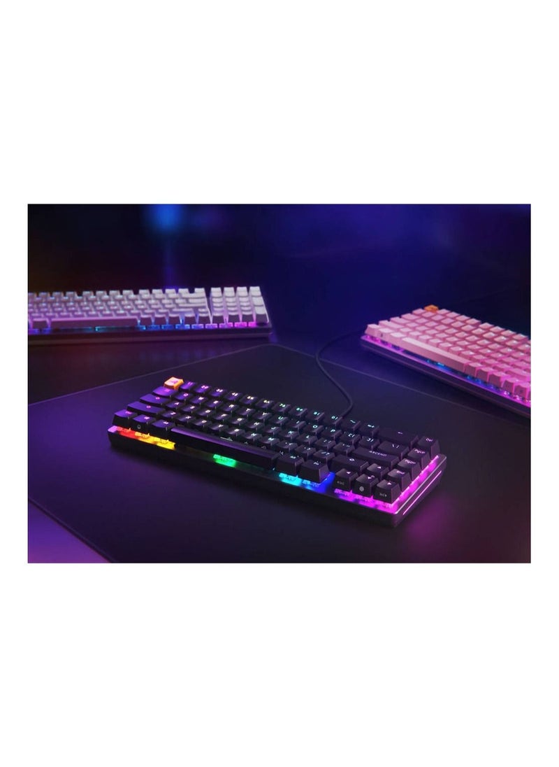 Glorious - Glorious GMMK 2 TKL Wired Mechanical Keyboard, 65% Layout, Fox Linear Switches, Hot Swappable, CNC Aluminum Top Frame, RGB LED Backlighting, ARB Layout, USB-C, Black | GLO-GMMK2-65-FOX-B-A - Image 1