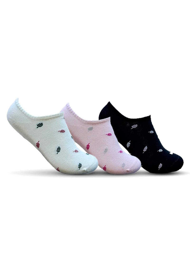 Solo Women Low Cut Designed Pack3 