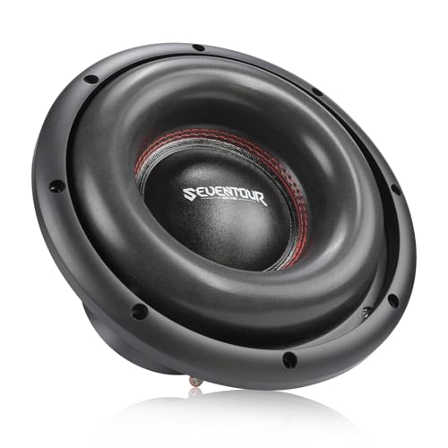 Seventour 10" 1200W Max Power Dual 4 Ohm Car Subwoofer,Dual Voice Coil High-Strength Dual Magnets,Foam Surround for Vehicle Stereo Sound System (10" - Dual 4 Ohm) - Image 2