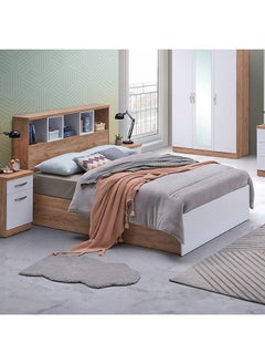Home Box Juno Single Bed with Headboard Storage 224 x 100 x 100 cm  - Image 1