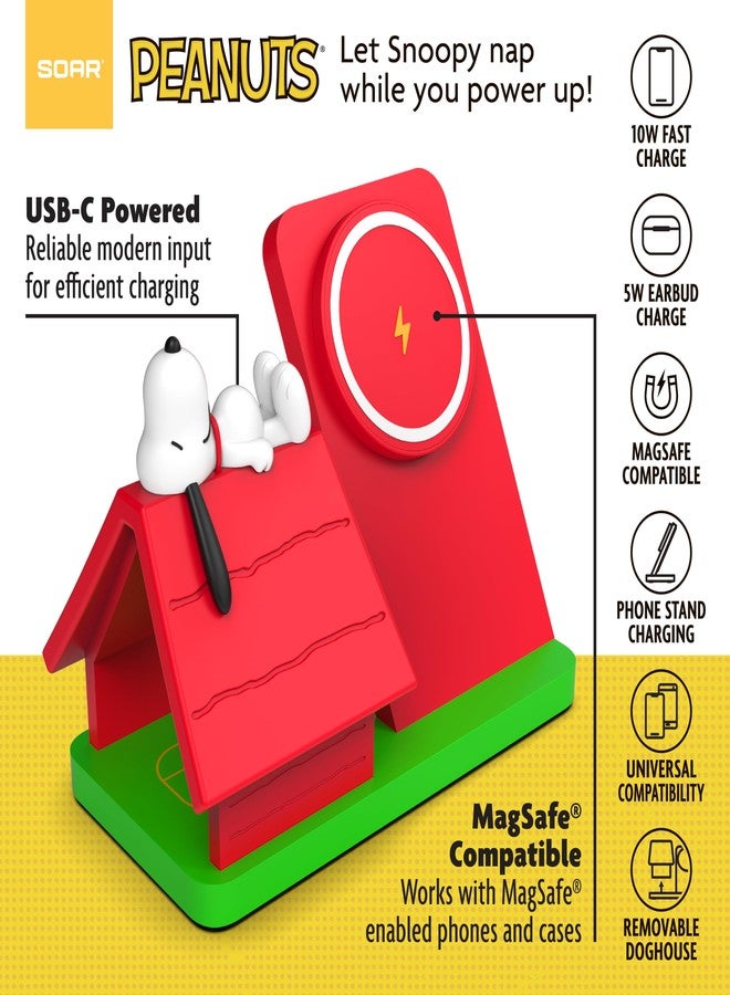 سوار محطة شحن لاسلكي SOAR Peanuts Red Dog House - Image 5