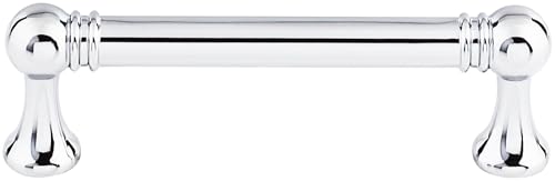 Top Knobs TK802PC Serene Collection 3-3/4" Kara Pull, Polished Chrome - Image 1