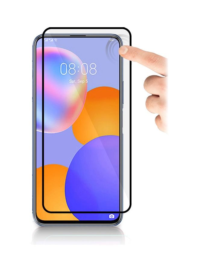 واقي شاشة من الزجاج المقوى لهاتف هواوي Y9a أسود / شفاف - Image 5