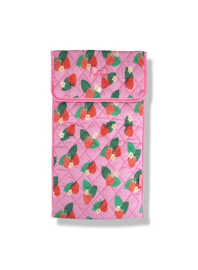 سونيكس | جراب كمبيوتر محمول مبطن | 13-14 بوصة، حقيبة حمل كمبيوتر محمول مبطنة ناعمة ومريحة، جراب كمبيوتر | فراولة برية - Image 1