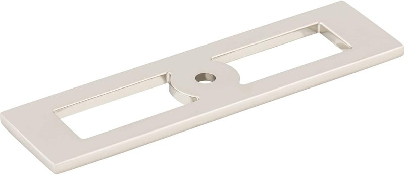 Top Knobs TK922BSN TK922 Hollin 3-3/4 Inch Center to Center Backplate for Cabinet Knobs from The Lynwood Series - Image 5