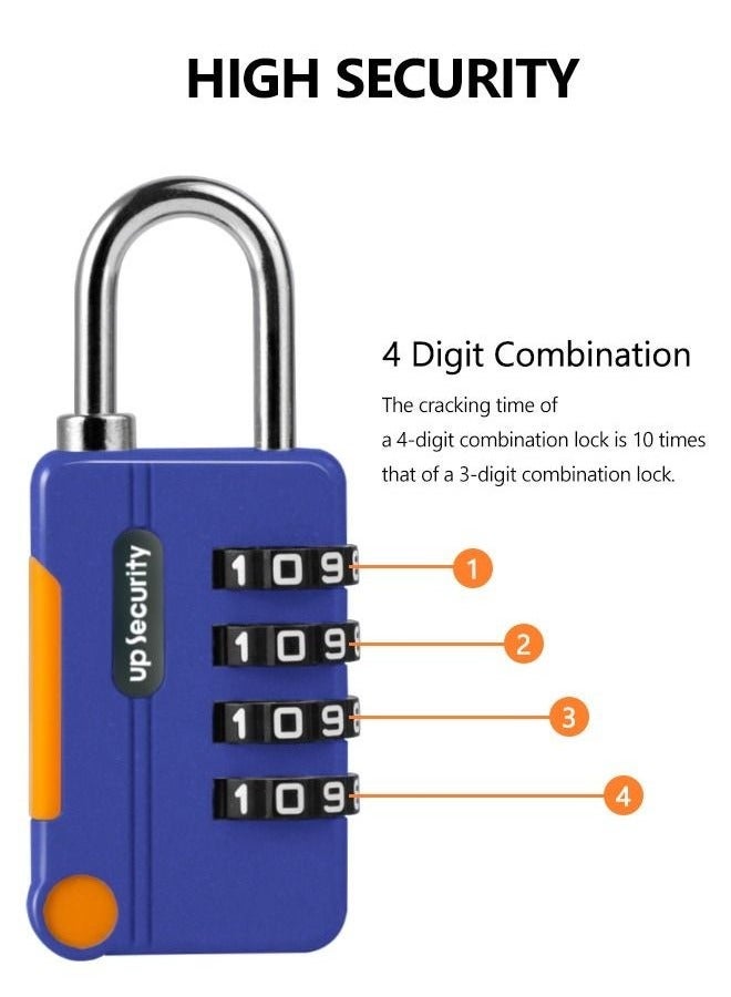 4 Digit Combination lock - Waterproof Combination Padlock 2 Piece - High Security - Image 3