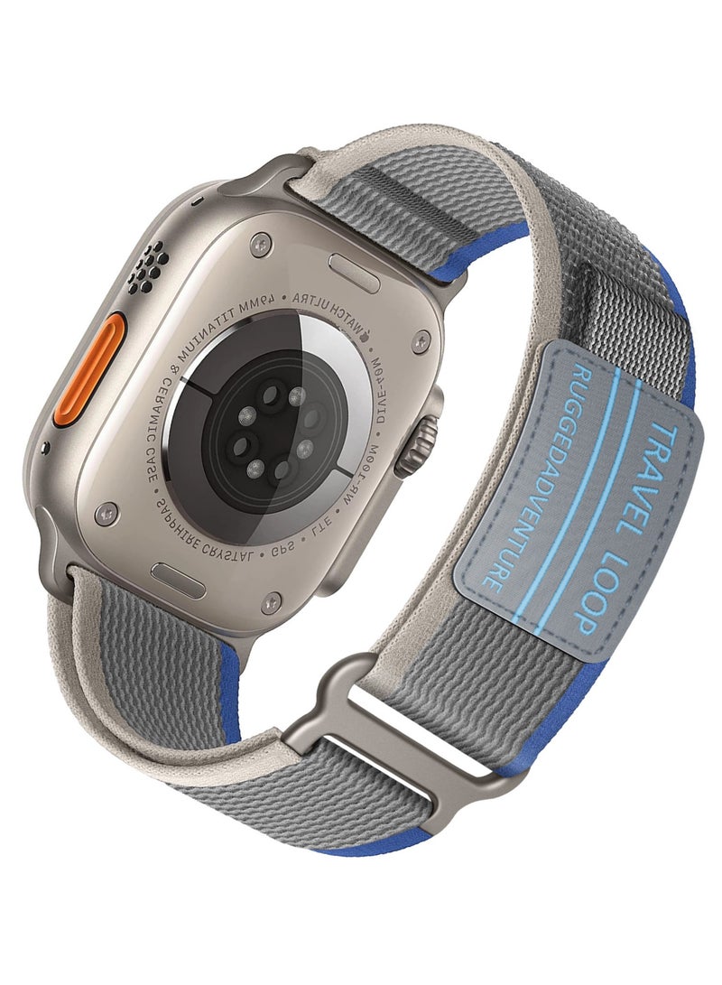 For Apple Watch Nylon Loopback Braided Strap 42/44/45/49mm - Image 1