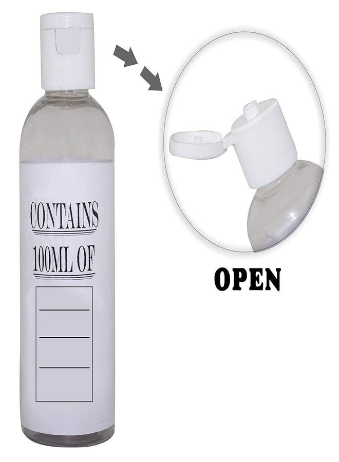 GLAN Multiuse Empty Bottle 100 Ml Set Of 4(Transparent Bottles) - Image 4
