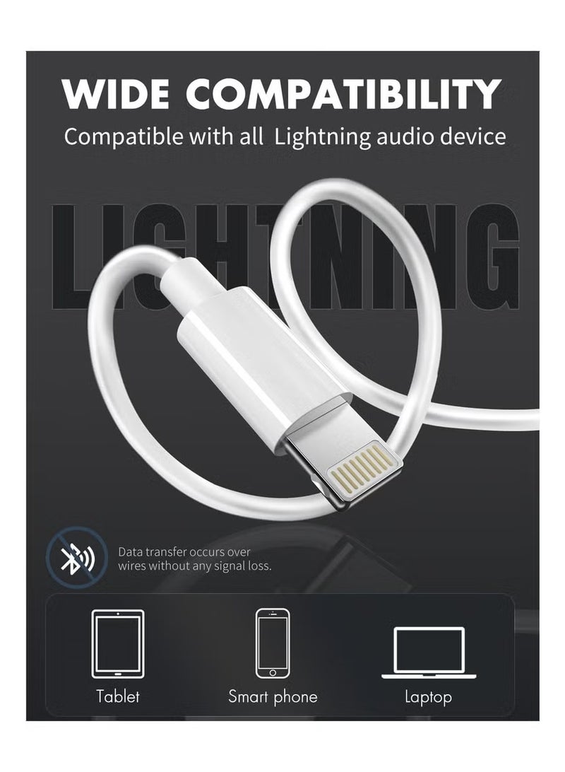 Liboer High-Quality Wired Earphones with Lightning Connector (No need to connect to Bluetooth - just plug and play) - Image 2