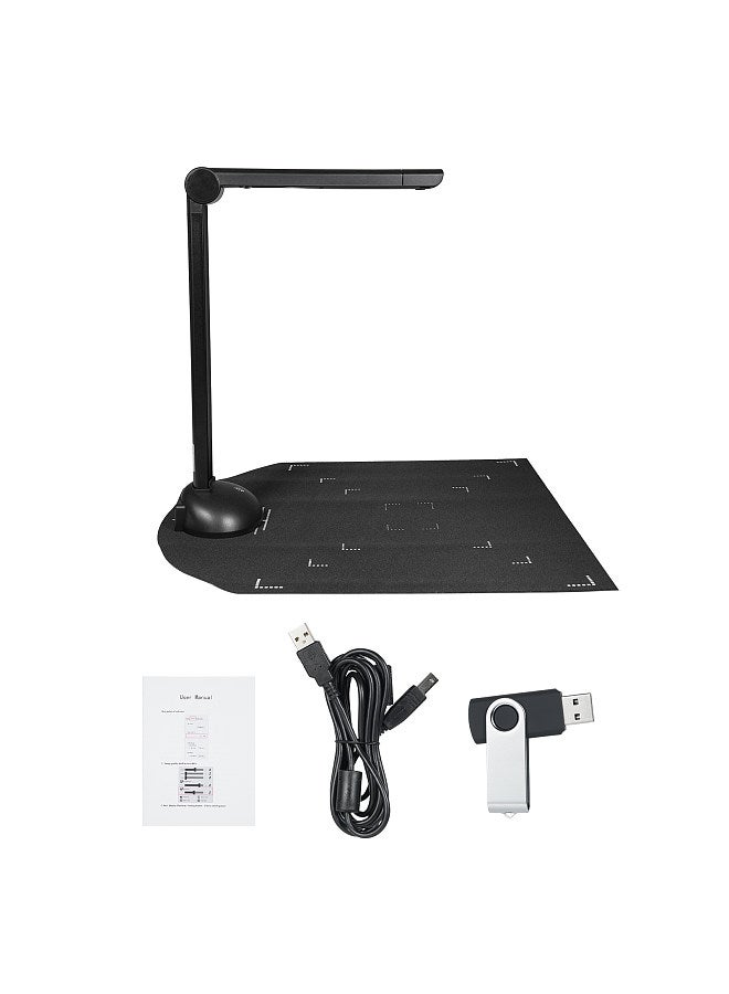 Document Camera Book Scanner A3 A4 Size with LED Fill Light HD 16 Mega-pixels High Speed Scanning Support Multi-Language OCR Software USB Port Compatible with Windows  - Image 5