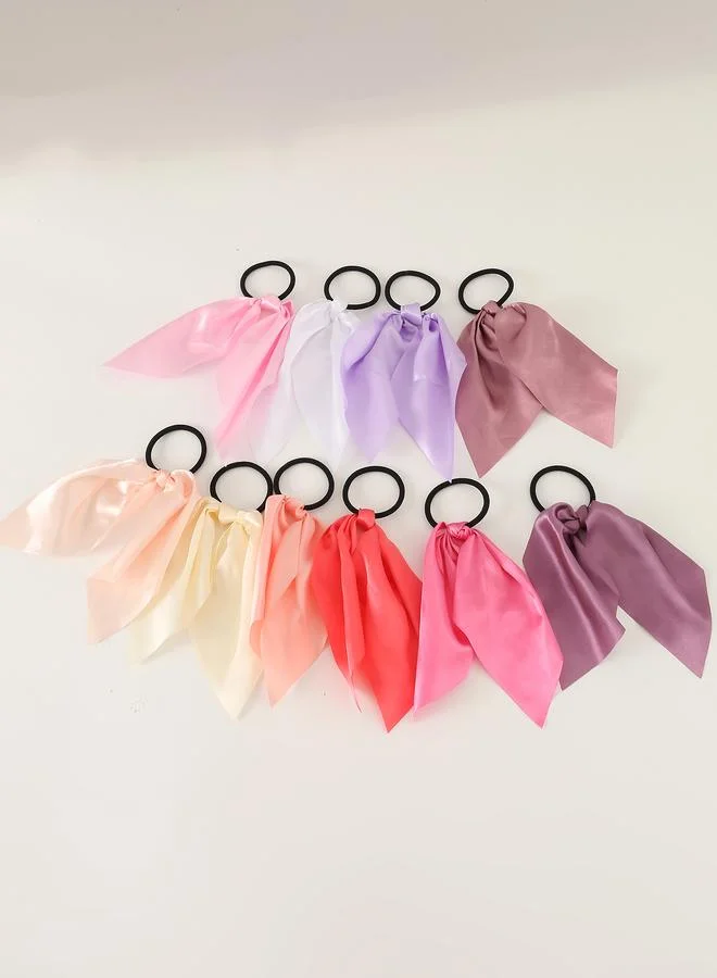 تايك تو Set of 10 - Solid Fashion Hair Ties