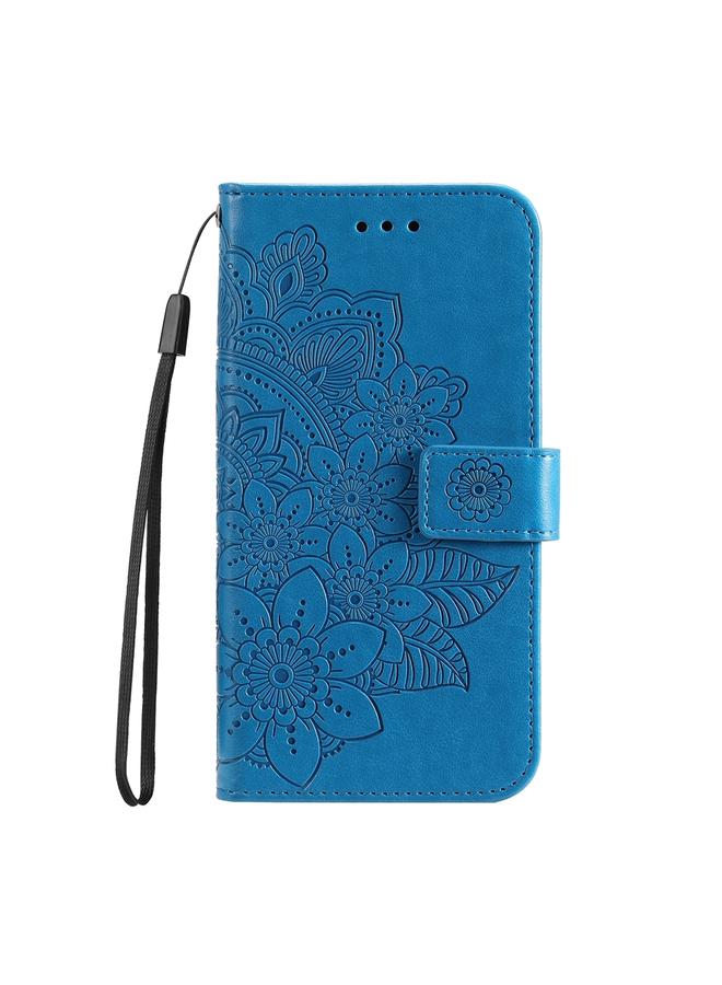 S-TOP Case For Samsung Galaxy M15 5G / F15 5G 7-petal Flowers Embossing Leather Phone Case - Image 2