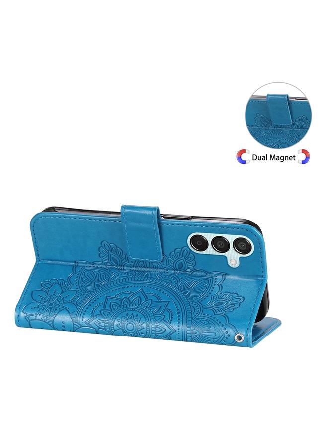 S-TOP Case For Samsung Galaxy M15 5G / F15 5G 7-petal Flowers Embossing Leather Phone Case - Image 5