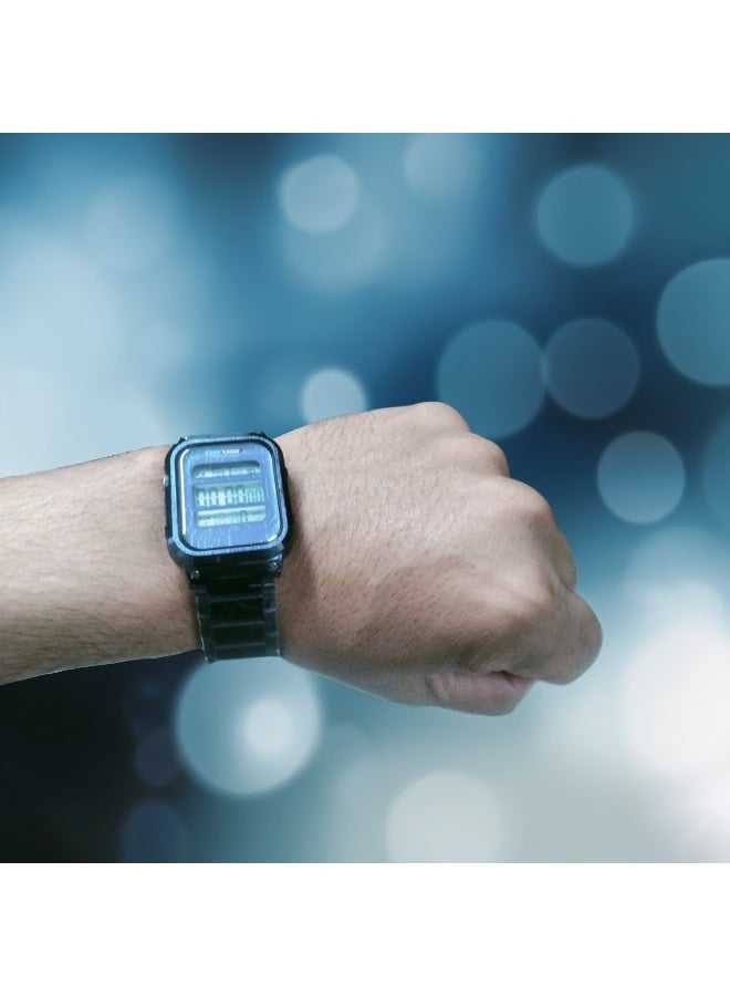 Elegant Digital Wrist Watch with Practical Design and Black Strap - Image 3