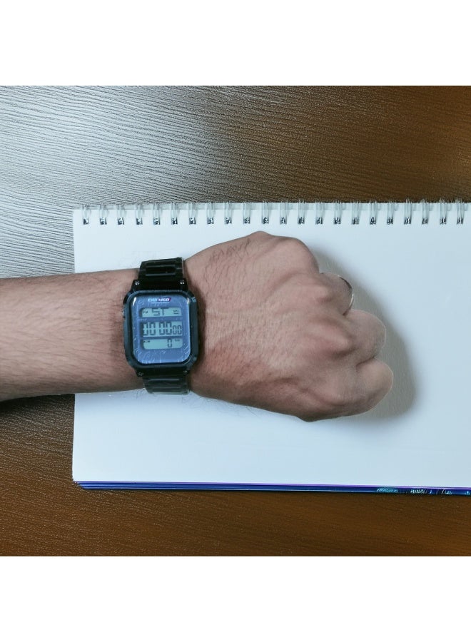 Elegant Digital Wrist Watch with Practical Design and Black Strap - Image 5