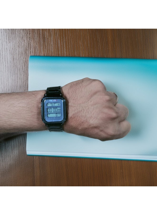 Elegant Digital Wrist Watch with Practical Design and Black Strap - Image 1