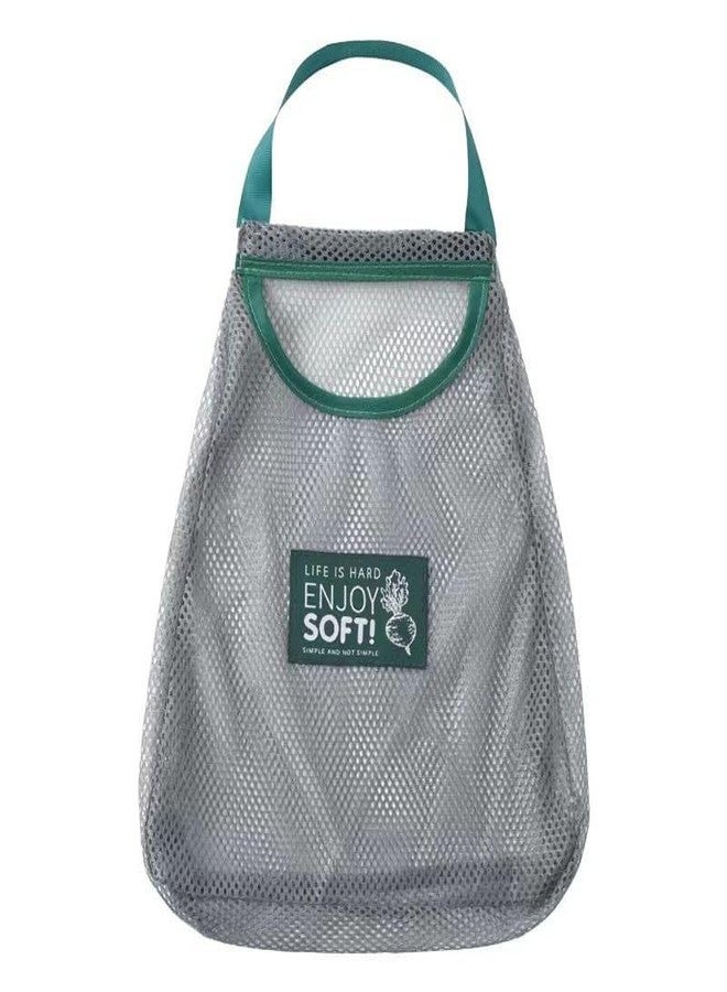 MVM Enterprise Reusable Mesh Bags for Fruit and Vegetable Hanging Storage, Kitchen Storage,Washable & Foldable Net Bags for Fruit Veggies Green Pepper or Garbage Bag (1 PCS) - Image 1