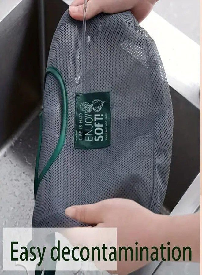 MVM Enterprise Reusable Mesh Bags for Fruit and Vegetable Hanging Storage, Kitchen Storage,Washable & Foldable Net Bags for Fruit Veggies Green Pepper or Garbage Bag (1 PCS) - Image 4