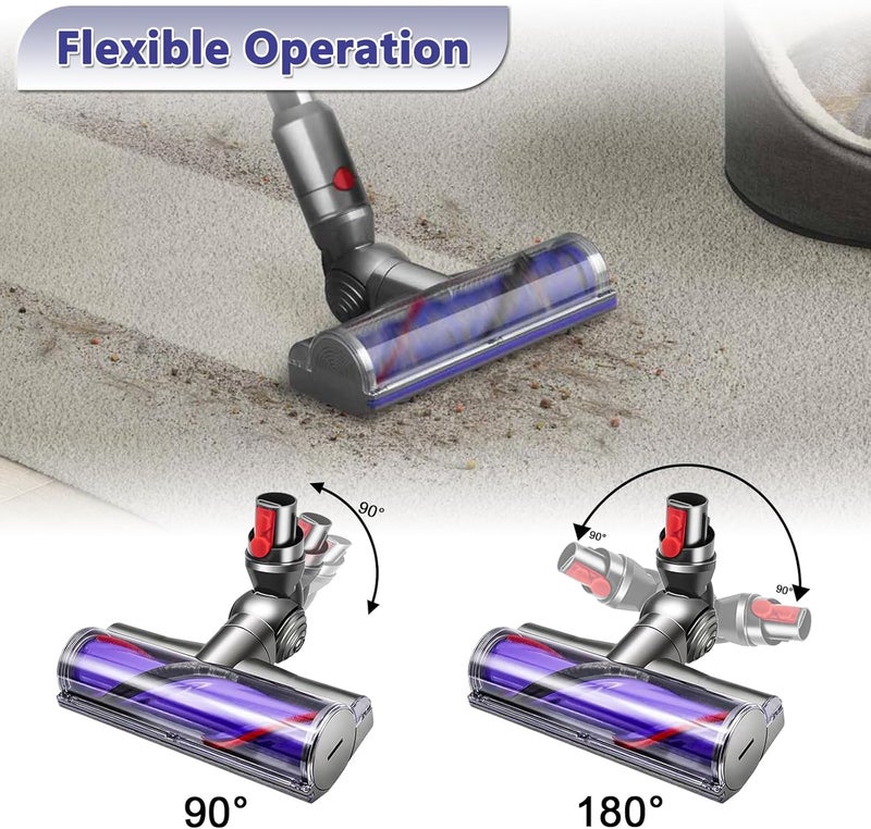 Coodss Quick-Release Motorhead Cleaner for Dyson V10 Digital Slim V12 Detect Slim Vacuums Models Cleaner Head Replacement Part Electric Head for Hardwood Floor Carpets - Image 4