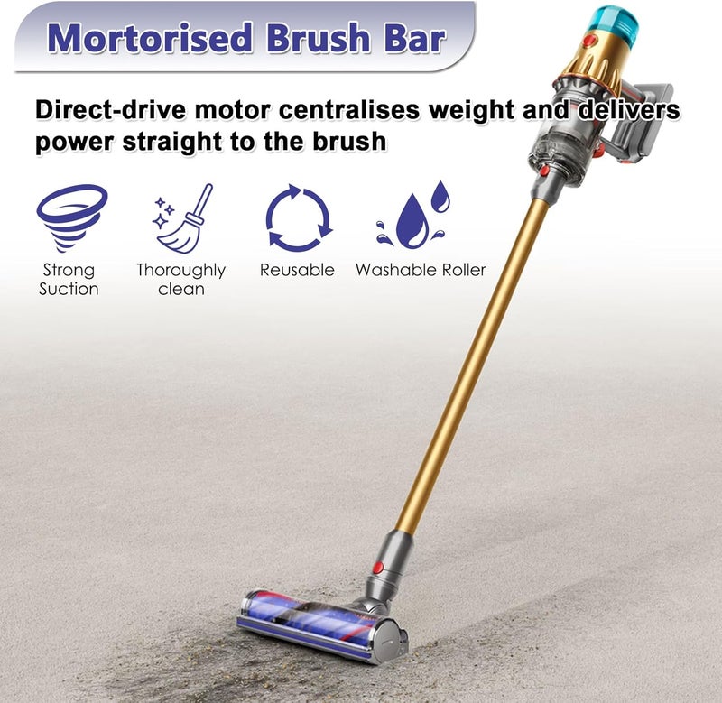 Coodss Quick-Release Motorhead Cleaner for Dyson V10 Digital Slim V12 Detect Slim Vacuums Models Cleaner Head Replacement Part Electric Head for Hardwood Floor Carpets - Image 5