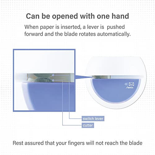 Asmix Electric Letter Opener, LO85B Blue Letter openers Envelope, Envelope Opener, Blue Asmix(Japan Import) - Image 3