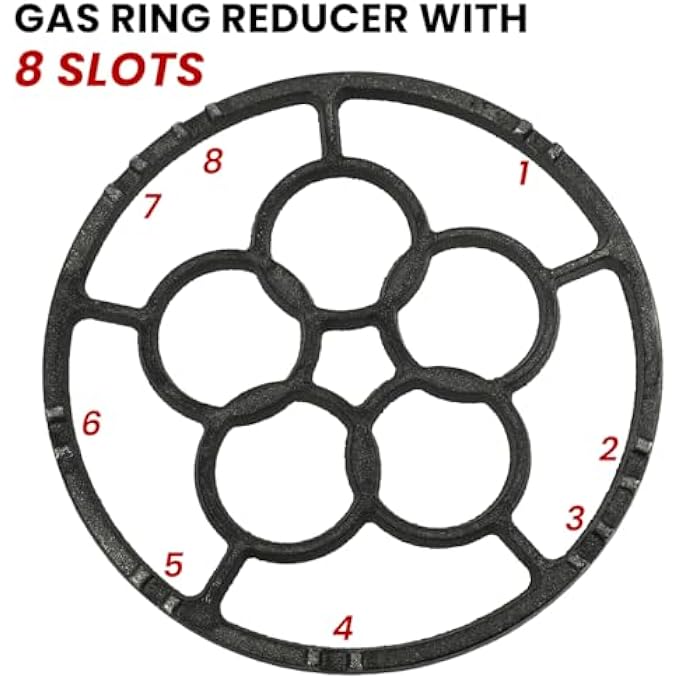 ELEPHANTBOAT Cast Iron Wok Support Ring Stovetop Stand Non Slip Gas Ring Reducer For Moka Pot Coffee Pot Small Saucepan Reducer Ring Holder Trivets - Image 5