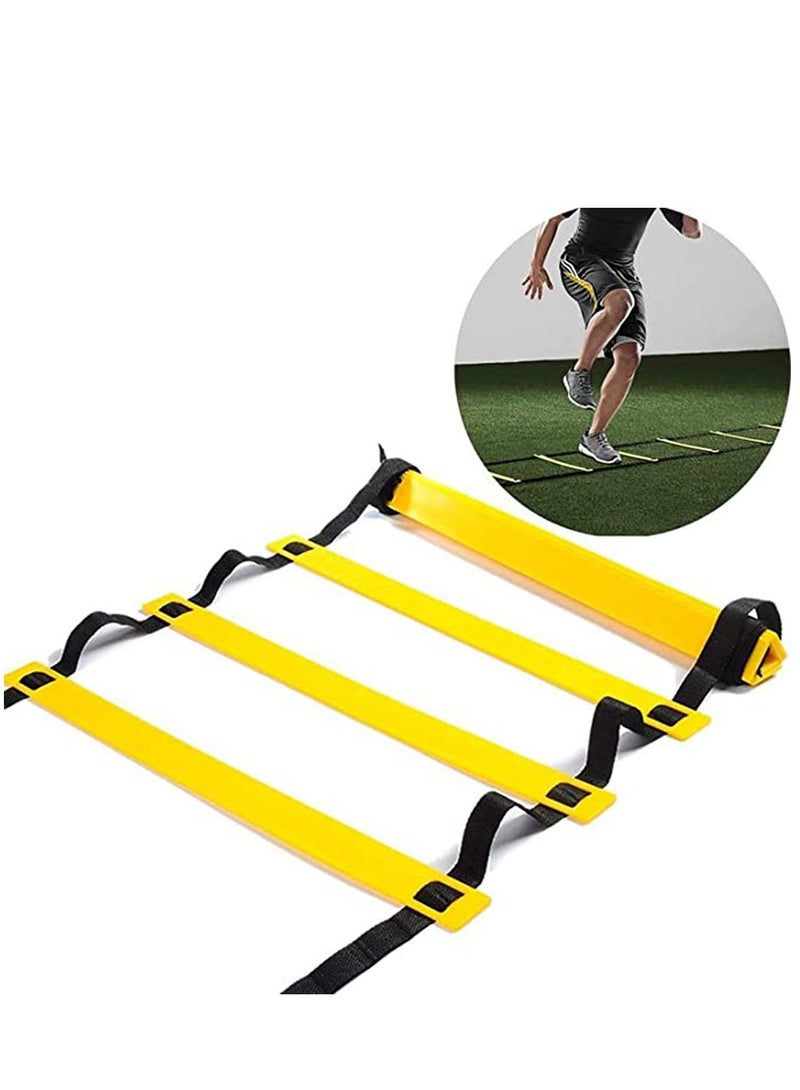 Generic Agility Ladder, 12 Rung Adjustable Speed Ladder Training Ladder Speed Training Equipment with Carry Bag, Football Flexibility Training Jumping Ladder  - Image 1