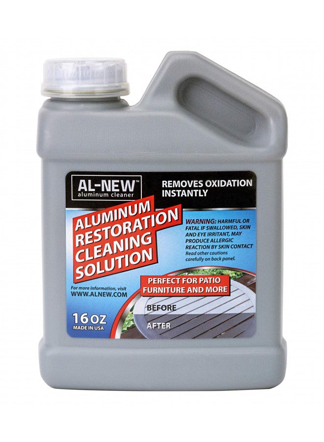 AL-NEW Aluminum Restoration Cleaning Solution | Clean & Restore Patio Furniture, Stainless Steel, and Other Household Metal Surfaces (16 oz.) - Image 2