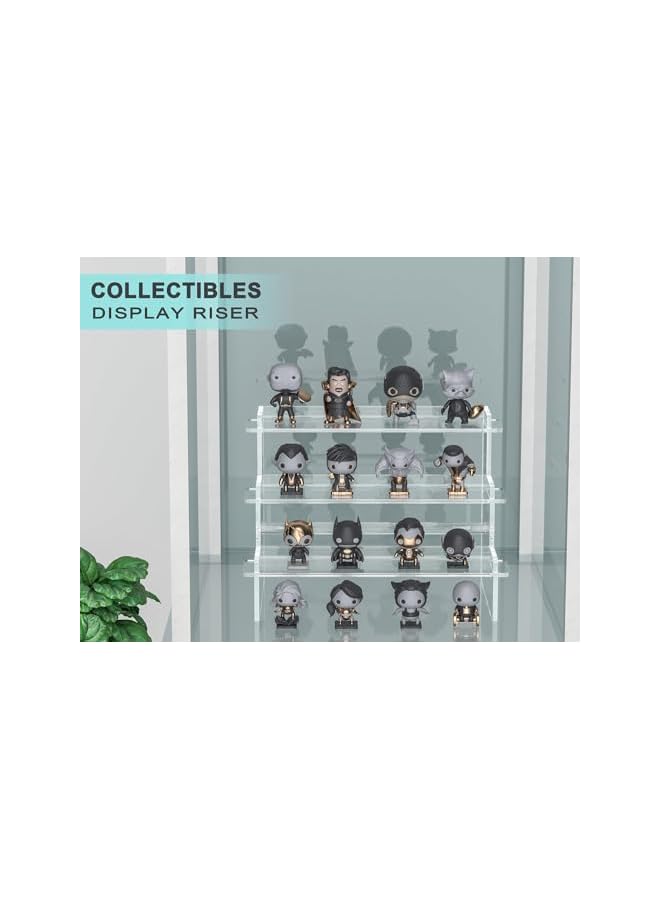 The Bros حامل عطور من 3 طبقات، حامل عرض أكريليك، حامل عرض شفاف، رف عطور لعرض الحلويات للحفلات، حامل شخصيات فنكو بوب، حامل كعك الكب كيك - Image 5