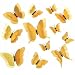 DAGOU 3D Butterfly Wall Decor 24 Pcs 3 Sizes Gold Butterfly Decorations for Home Party Removable Stickers - Image 2