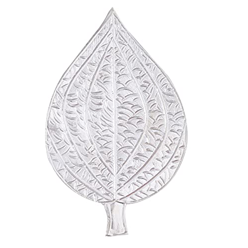 DHRUVS COLLECTION 925 Pure Silver Paan Leaf Paan Ka Patta Betel Leave for Home Decor Pooja Gift Purpose Donation - Image 1