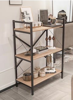 AGD Coffee Corner Table for Display and Storage, 3 Shelf Wood Side Table with Metal Frame Meets All Your Needs - Brown/Black  - Image 4