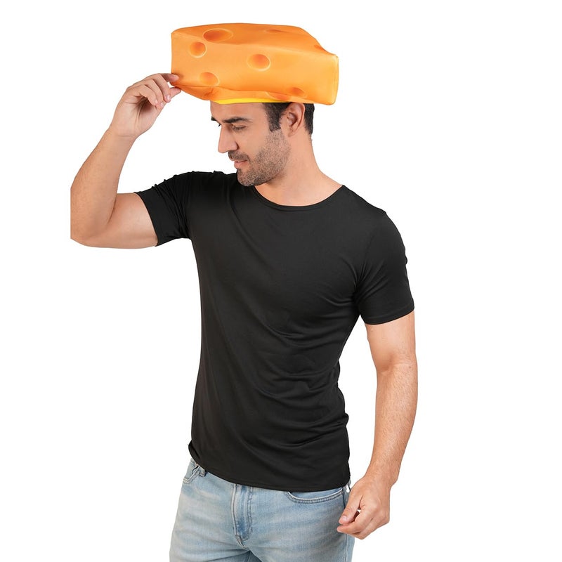 DSplay Adult Couples Cheese Hat Costume Cosplay Halloween Costumes - Image 1