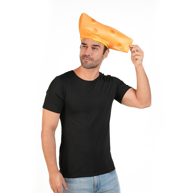 DSplay Adult Couples Cheese Hat Costume Cosplay Halloween Costumes - Image 2
