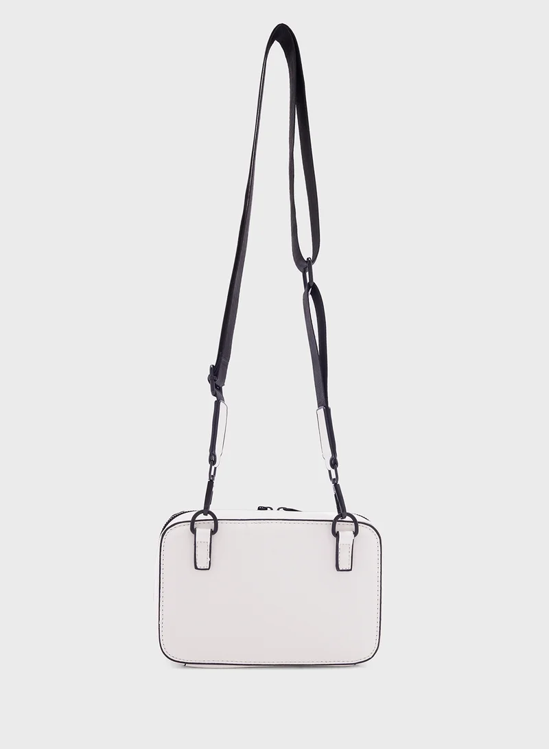 Seventy Five Cross Body Strip Detail Men'S Bag