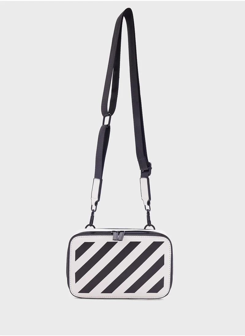 سفنتي فايف Cross Body Strip Detail Men'S Bag