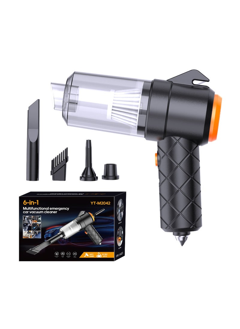 Healife Car vacuum cleaner, 6-in-1 cordless vacuum cleaner and air dust collector, suitable for cars, homes, offices, pets household and electronic device dust collector, keyboard cleaning vacuum cleaner.  - Image 2