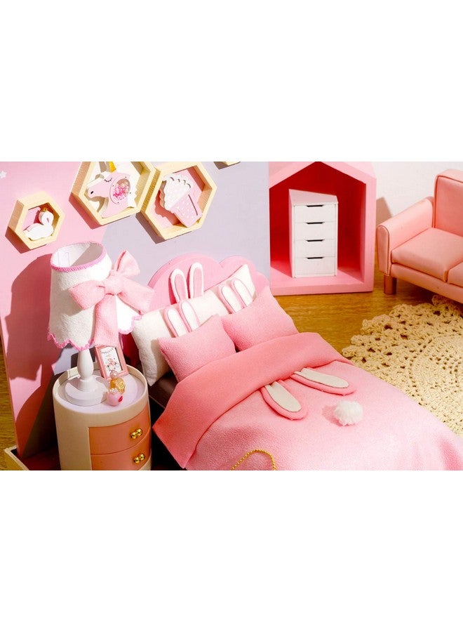 فليفر مجموعة منزل دمى فليفر المصغر، غرفة إبداعية مع أثاث، هدية فنية رومانسية (لحظة ساحقة) - Image 4