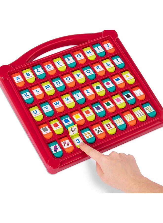 BATTAT لعبة الأبجدية الفرنسية لتعلم 50 لوحة منبثقة للأحرف والكلمات والأرقام والألوان والأشكال لعبة تعليمية للأطفال الصغار لعبة الغميضة الأبجدية للأطفال من سن 3 سنوات فما فوق (Bt2620Z) - Image 4